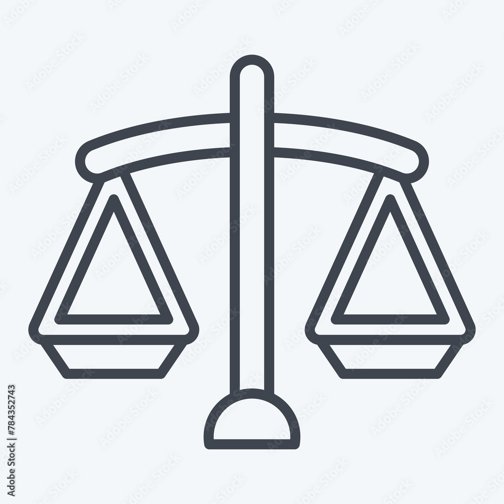 Icon Equality. related to Woman Day symbol. line style. simple design illustration Icon Equality. related to Woman Day symbol. line style. simple design illustration