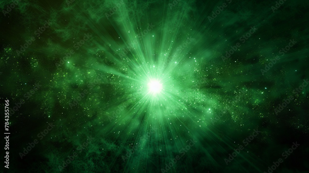 Experience a unique blend of color vibe with a striking black and green light spot at the center, radiating energy and intensity.