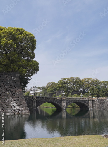 日本、東京の皇居のお堀の風景