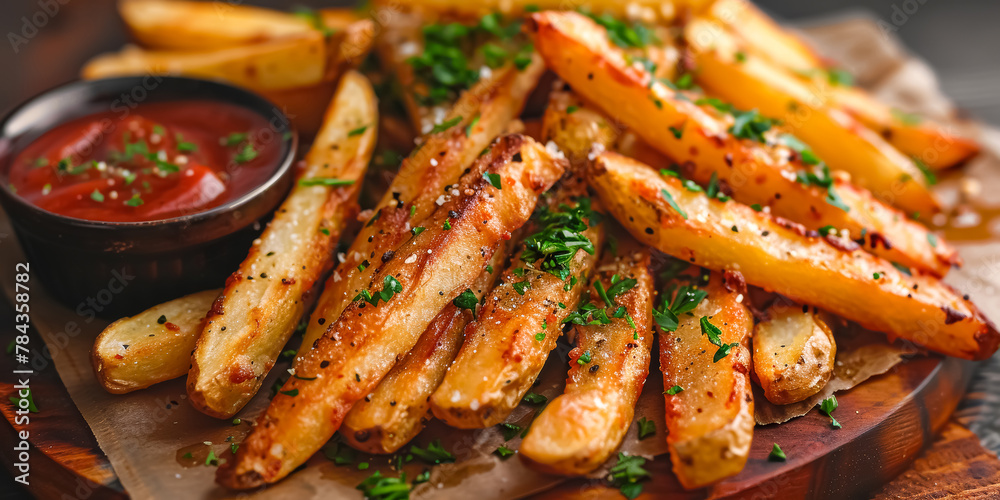 French Fries with Garlic and Parmesan
