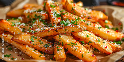 French Fries with Garlic and Parmesan