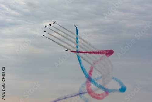 Airshow at the 2022 Goodwood Festival of Speed in Great Britain