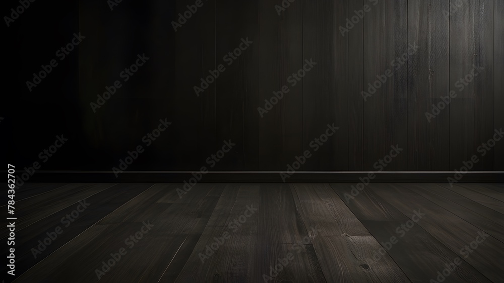 room with wooden floor, ai generated room with wooden floor, ai generated