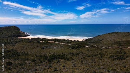 Beautiful natural view of Grants beach in NSW