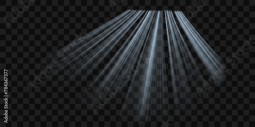 Cold flow from the air conditioner. Snowy frosty whirlwind. Realistic 3d vector isolated on transparent background.