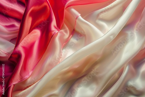 Luxurious silk fabric rippling in a gentle breeze, abstract , background