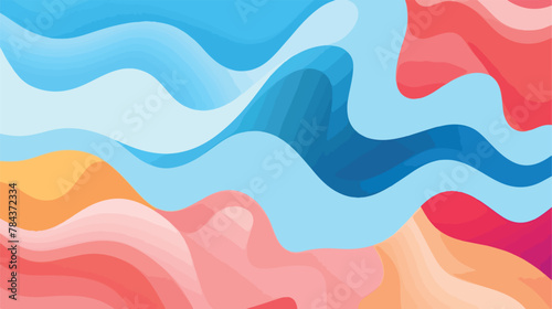 Abstract background with smooth shapes .. 2d flat cartoon