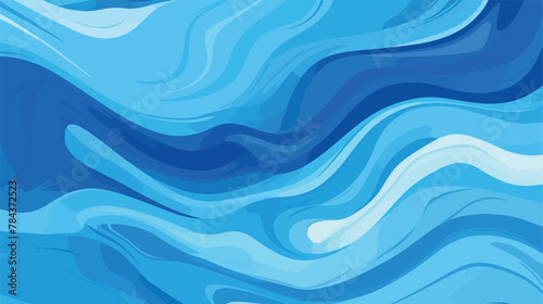 Abstract blue painting background .. 2d flat cartoon