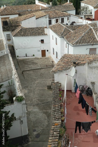 Vertical shot of an old town in Granada  Spain