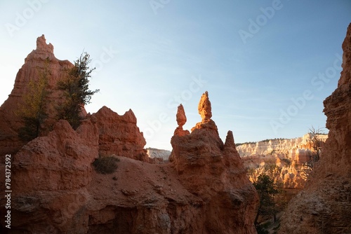 Beautiful rock formation of the Bryce Canyon in Utah, USA