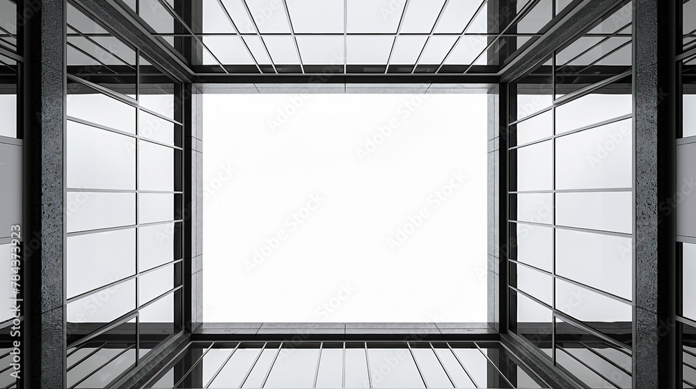 Steel Frame from Sky View on City Background Illustrating Modern ...