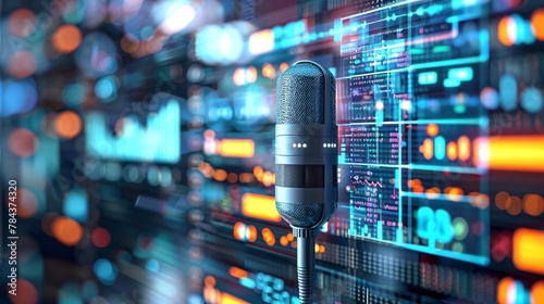 Voice Search Analytics Visualize the use of voice search analytics tools to track performance metrics and gain insights into user behavior, informing optimization strategies for better results.