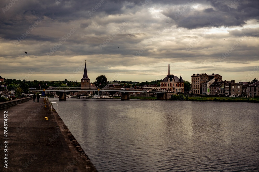Fototapeta premium Old architecture of the buildings in the city.