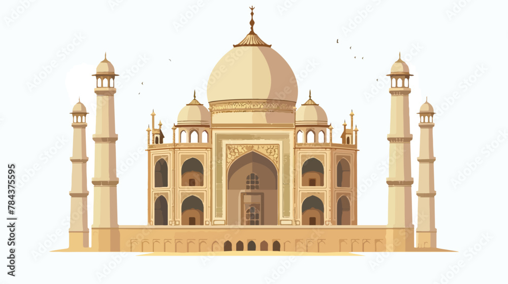 The Taj Mahal vector illustration flat vector isolated