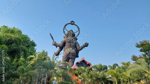 Rear View of the World's Tallest Ganesha Statue in Thailand. photo