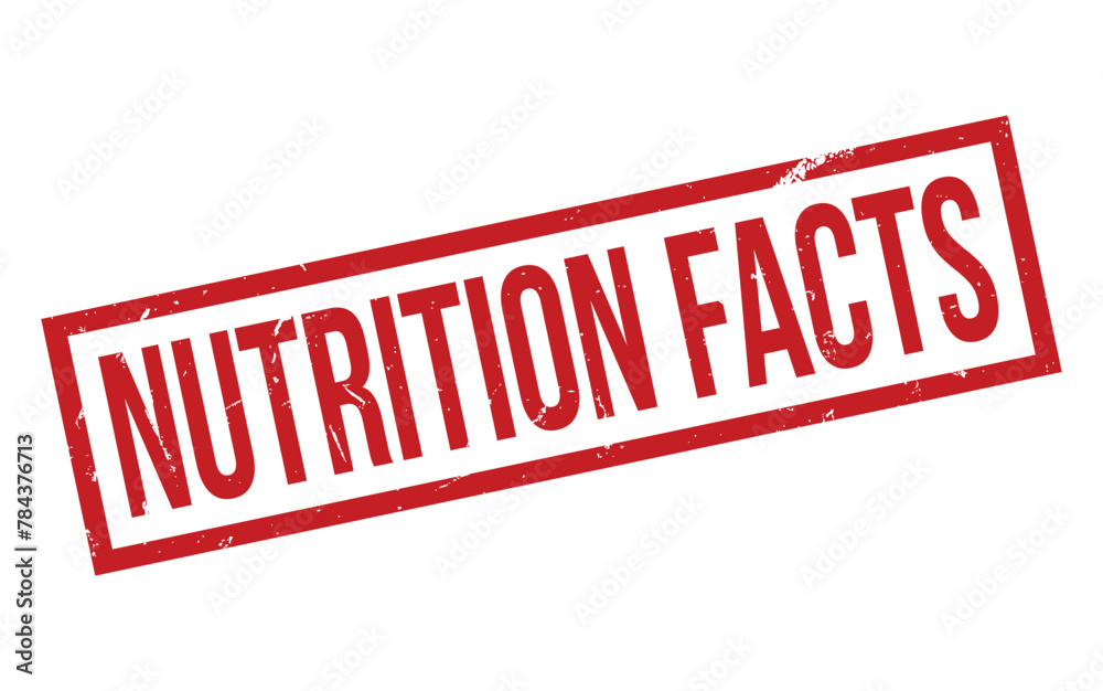 Red Nutrition Facts Rubber Stamp Seal Vector Red Nutrition Facts Rubber Stamp Seal Vector