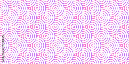 Overlapping Pattern Minimal diamond geometric waves spiral abstract circle wave line. pink seamless tile stripe geometric create retro square line backdrop pattern background.