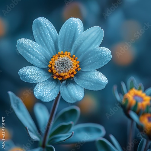 Structured background with flowers.