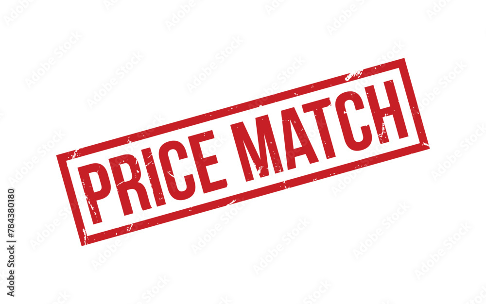 Red Price Match Rubber Stamp Seal Vector Red Price Match Rubber Stamp Seal Vector