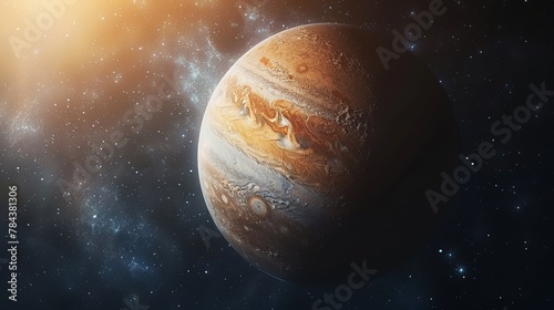 Stunning photo of Jupiter in the open space