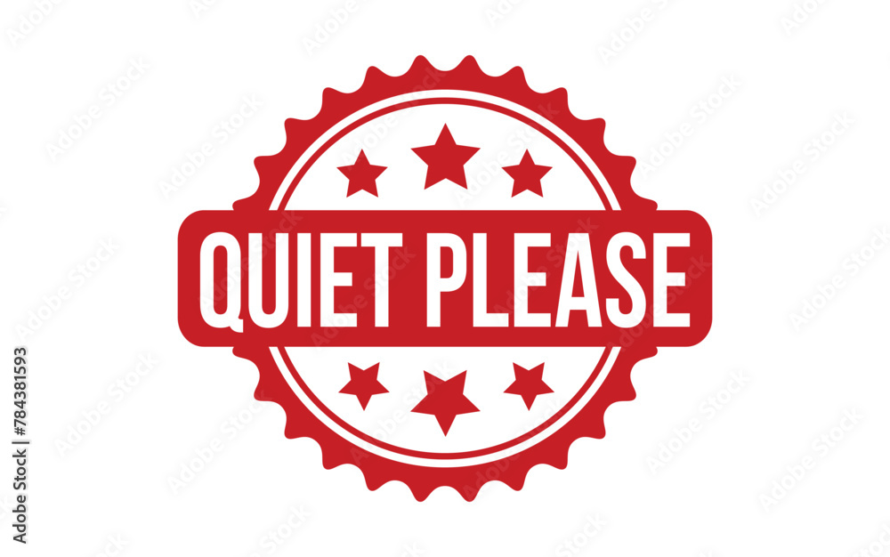 Quiet Please rubber grunge stamp seal vector Quiet Please rubber grunge stamp seal vector