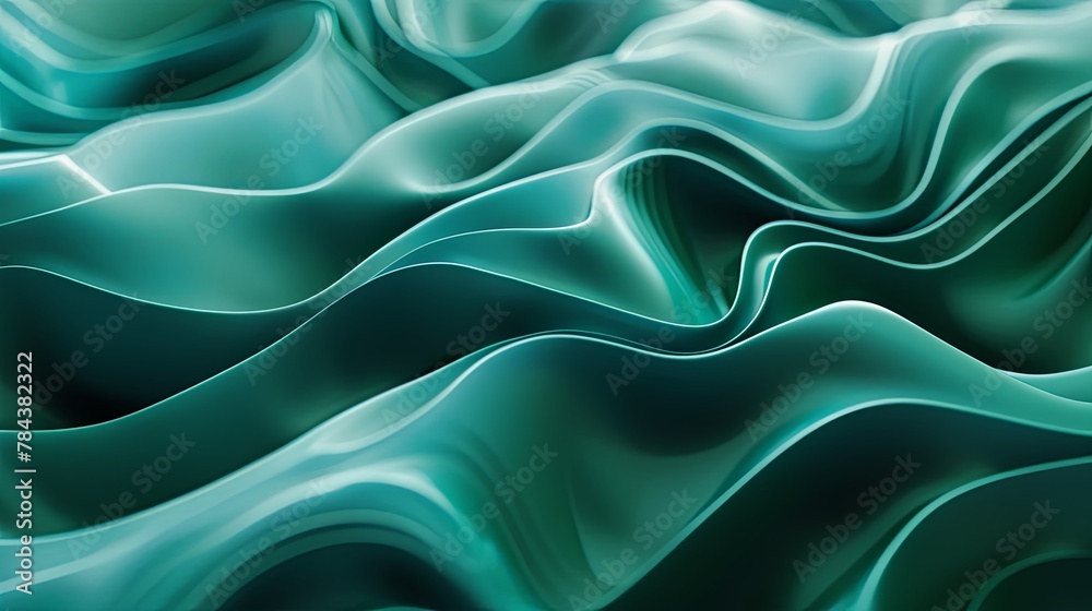 Obraz premium green silk background