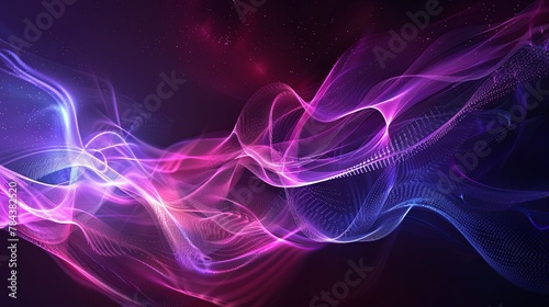 neon color smoke on a black background