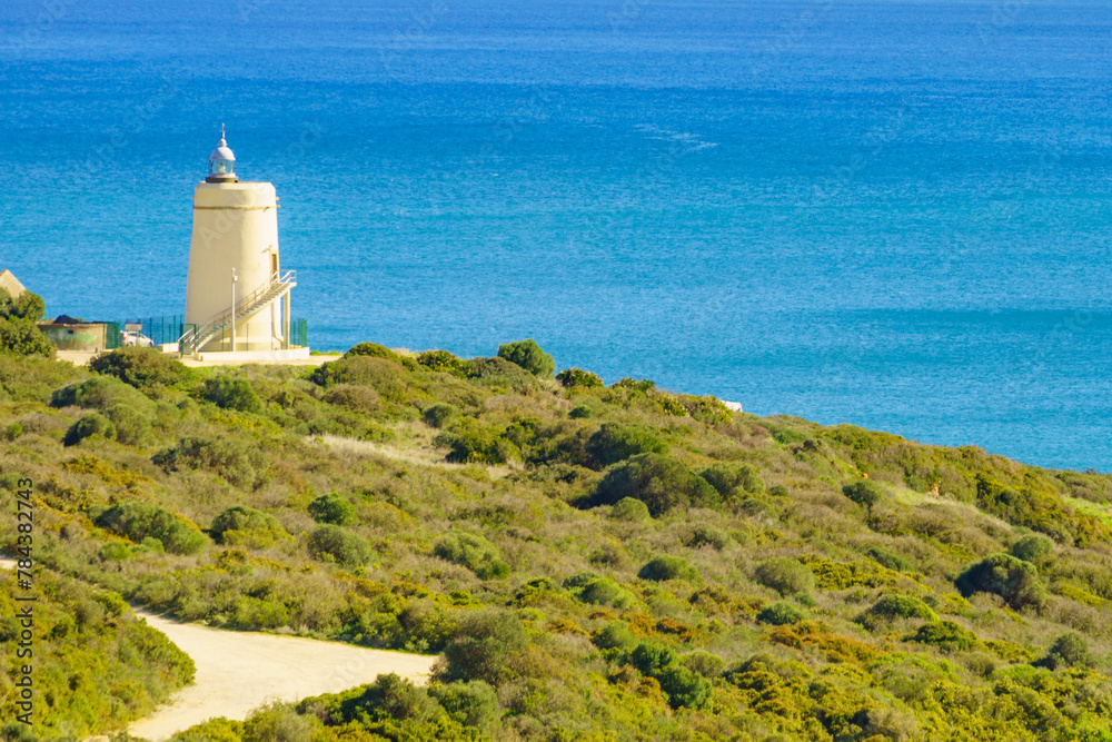 Carbonera lighthouse, Punta Mala, La Alcaidesa, Spain.