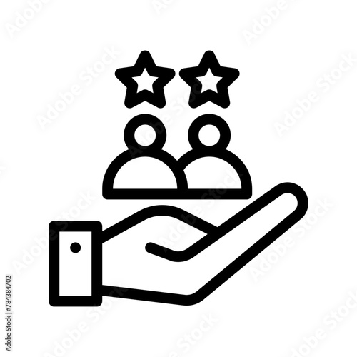 loyal customer line icon