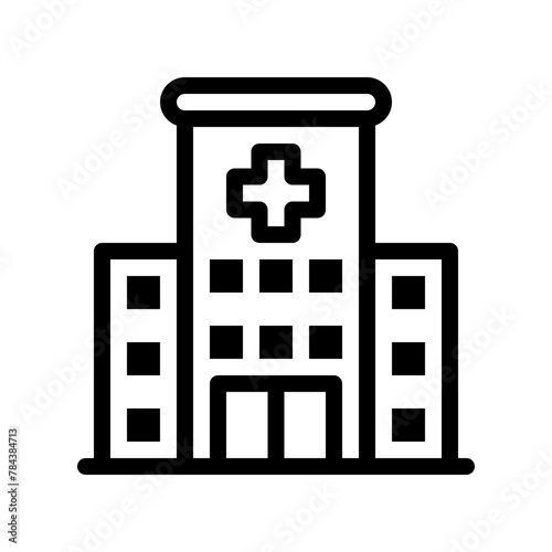 hospital line icon