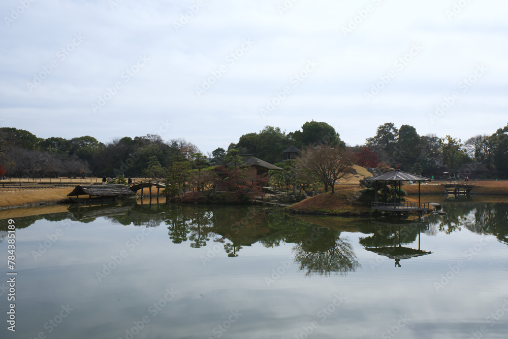 landscape view of Okayama Korakuen garden