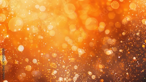 orange pretty bright abstract background glitter lights with sparks fly defocused bokeh - festive mockup texture with blank space for your content