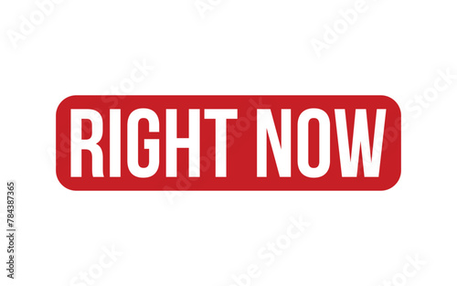 Right Now Rubber Stamp Seal Vector