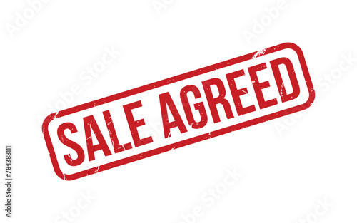 Red Sale Agreed Rubber Stamp Seal Vector