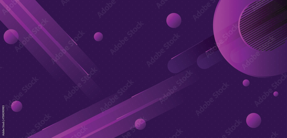 Purple abstract background with circles	