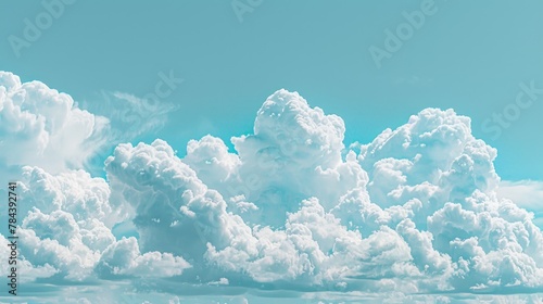 A group of clouds in the sky, suitable for weather or nature concepts photo