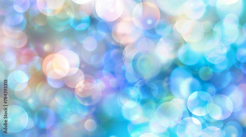 Fototapeta premium a blurred background with a blue and yellow circle