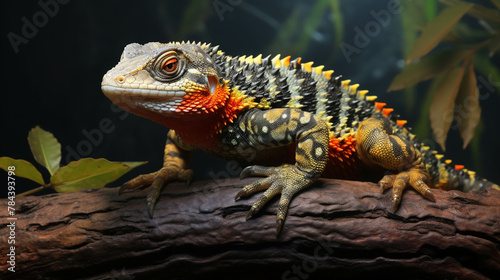 lizard on a tree  high definition(hd) photographic creative image © M