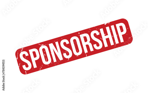 Sponsorship rubber grunge stamp seal vector
