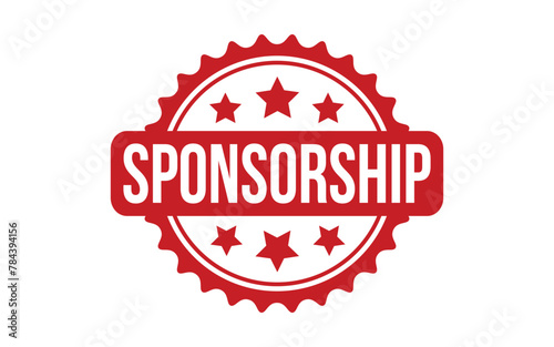Sponsorship rubber grunge stamp seal vector