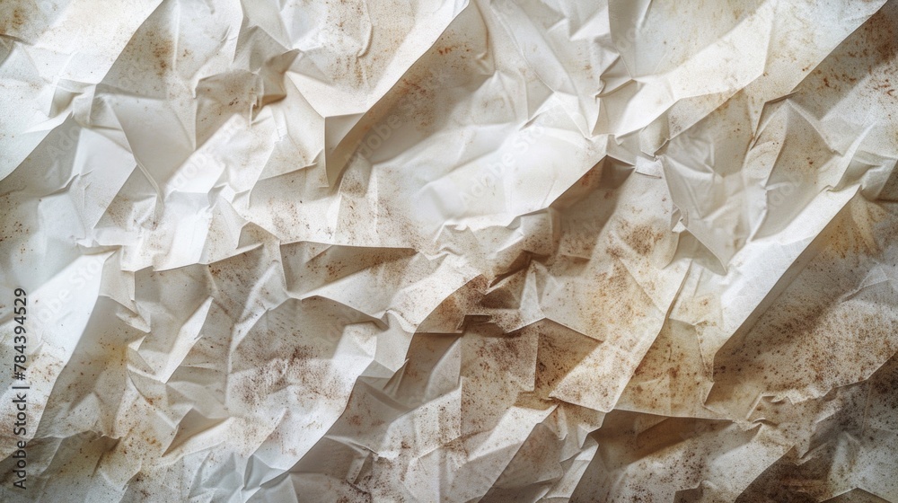 Close up of crumpled paper, suitable for creative backgrounds Close up of crumpled paper, suitable for creative backgrounds