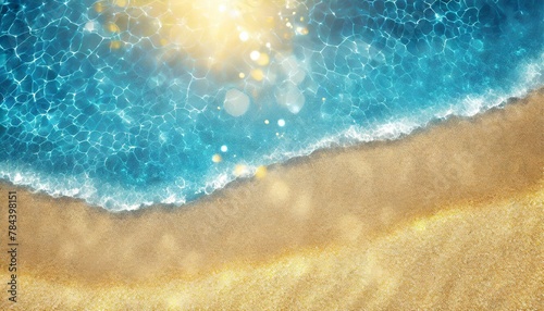 Sunlit Sands: Aerial Abstract Beach Background