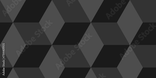 Abstract black style minimal blank cubic. Geometric pattern illustration mosaic, square and triangle wallpaper. Illustration black vector backdrop.