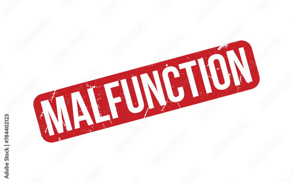 Malfunction rubber grunge stamp seal vector Malfunction rubber grunge stamp seal vector
