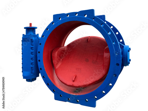 Pipe flap 1000mm three quarter view isolated