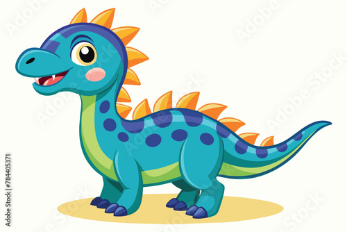 cute-cartoon-character--xianshanosaurus vect.eps