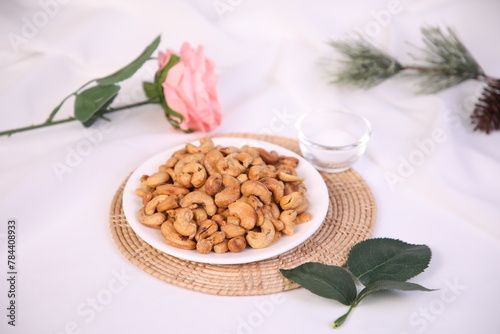 Grilled cashew nuts in a bowl