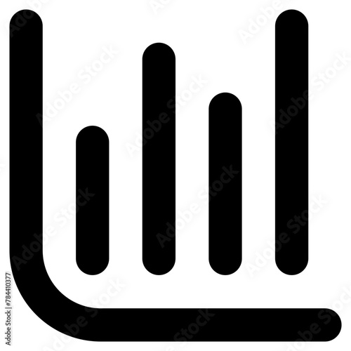 analytic line icon