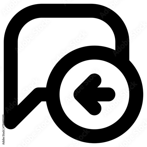 autoresponder chat line icon