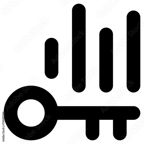 keyword statistic line icon